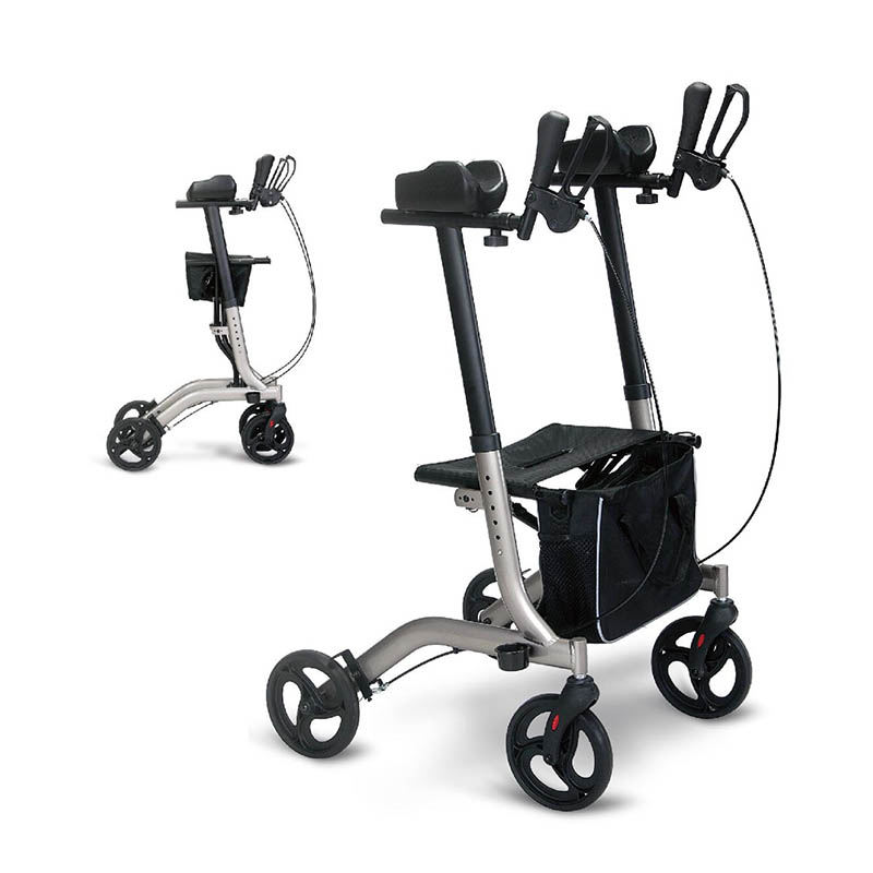 Upright Walker Folding Rollator Walker